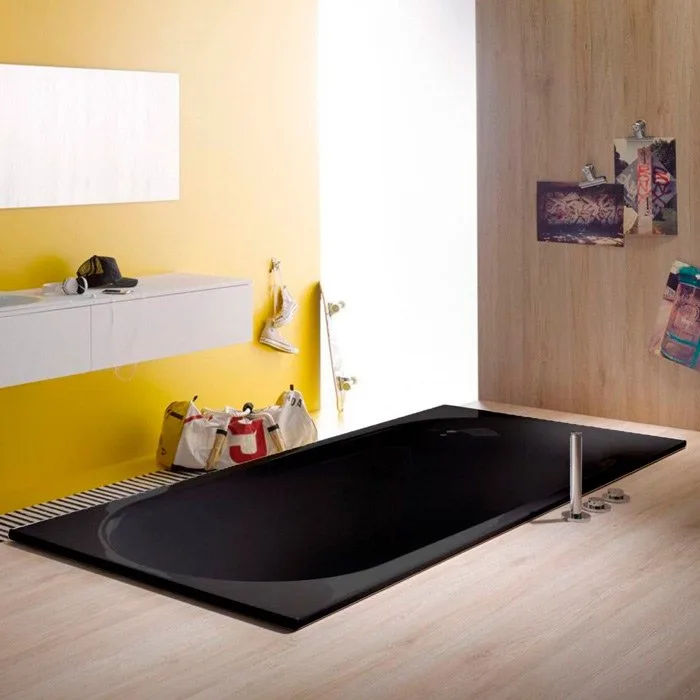 Стальная ванна Bette Comodo 180x80 см, встраиваемая, черная матовая, с самоочищающимся покрытием Sancos — официальный сайт