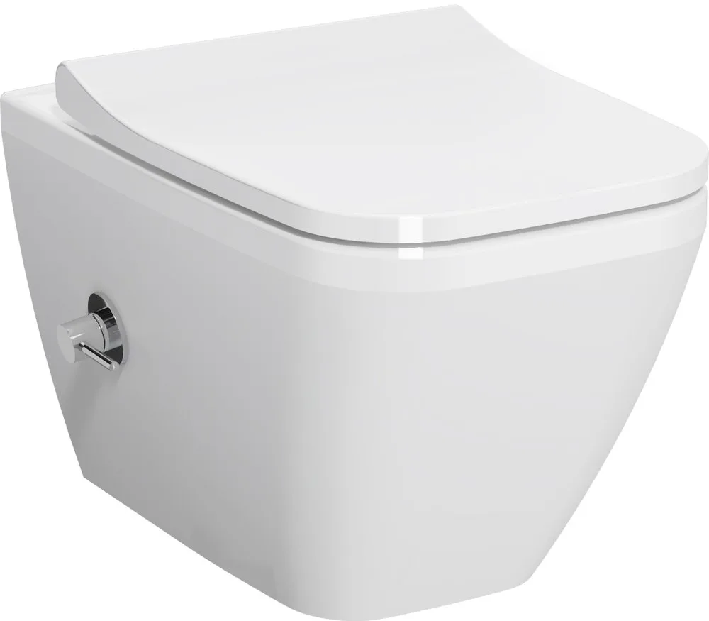 Чаша для унитаза подвесного VitrA Integra Square 7082B003-7209 с функцией биде Sancos — официальный сайт