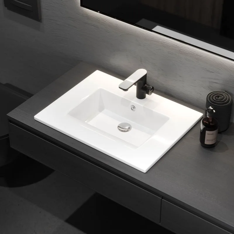 Раковина Berges Ego 61x48, глянцевая белая Sancos — официальный сайт