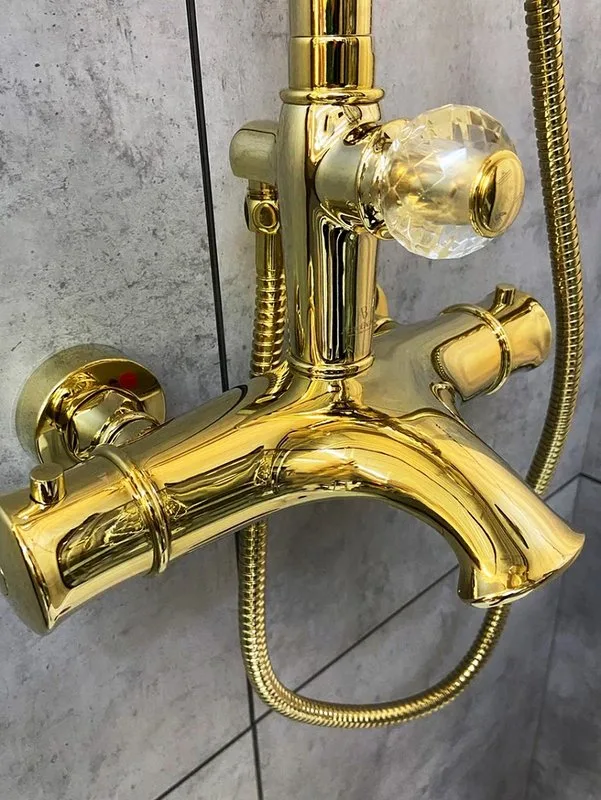 Душевая стойка AltroBagno Beatrice 030408 Or, золото Sancos — официальный сайт