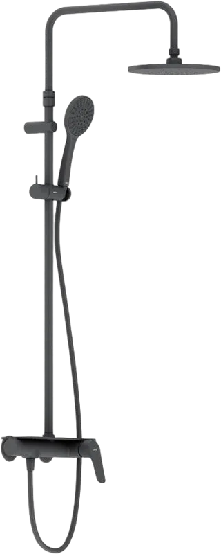 Душевая стойка Damixa Jupiter 977780300, черная матовая Sancos — официальный сайт