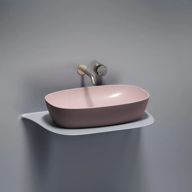 Накладная раковина Ceramicanova Element CN6049MP розовая матовая Sancos — официальный сайт
