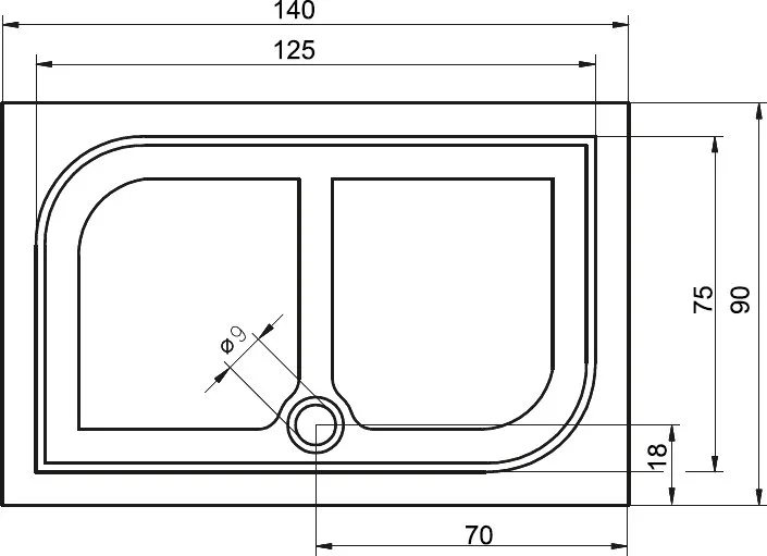 Поддон для душа Riho Kolping DB36 140x90 см Sancos — официальный сайт