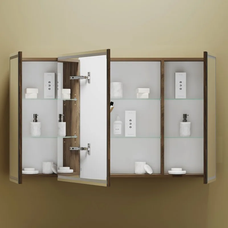 Зеркало-шкаф Sancos Mirror 120 с подсветкой, дуб чарльстон Sancos — официальный сайт