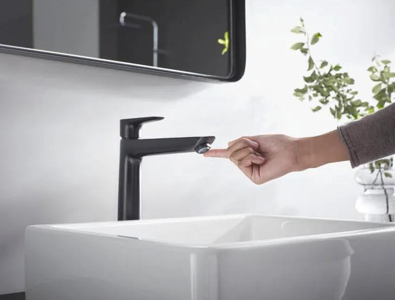 Смеситель для раковины Hansgrohe Talis E 240 71716670 с донным клапаном, матовый черный Sancos — официальный сайт