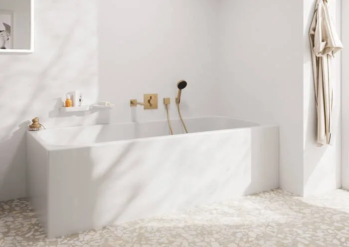 Настенный держатель Hansgrohe Porter S 28331140 матовая бронза Sancos — официальный сайт