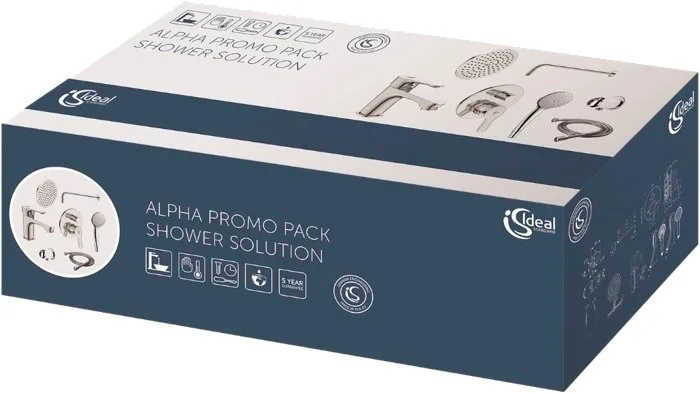 Комплект для ванной Ideal Standard Alpha BD003AA С ВНУТРЕННЕЙ ЧАСТЬЮ Sancos — официальный сайт