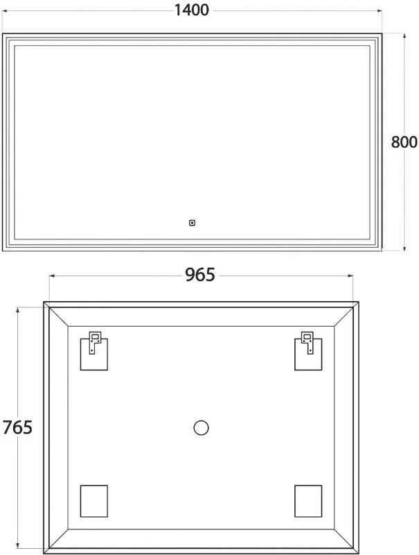 Зеркало Art&Max Monza 140x80 с подсветкой Sancos — официальный сайт