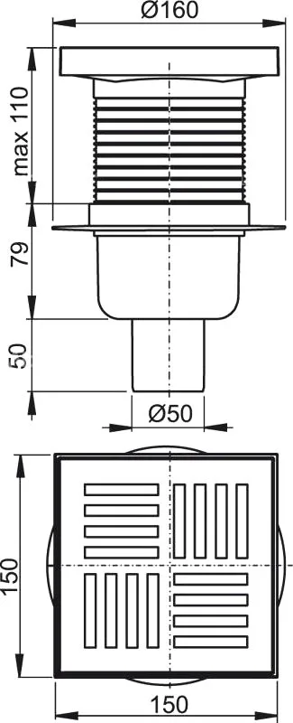 Душевой трап AlcaPlast APV 6211 Sancos — официальный сайт