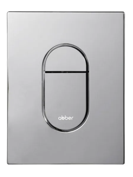 Кнопка смыва для инсталляции Abber AC0124 АБС-пластик, цвет глянцевый хром