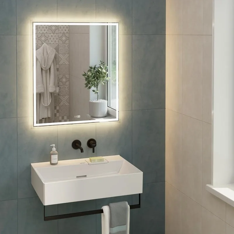 Зеркало KERAMA MARAZZI Tecno 70 белое, с подсветкой Sancos — официальный сайт