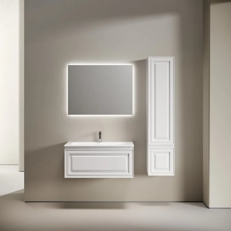 Тумба с раковиной Sancos Very 90 подвесная, bianco, раковина СN7019 Sancos — официальный сайт