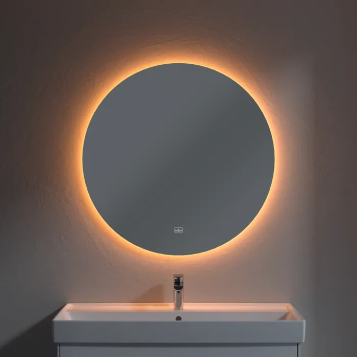 Зеркало круглое Villeroy & Boch More to See Lite A4608500 85 с LED-подсветкой, 6500 K Sancos — официальный сайт