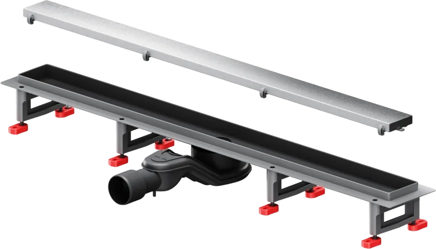 Душевой трап (лоток) AM.PM MasterFlow Tile 80 см, сталь матовая Sancos — официальный сайт