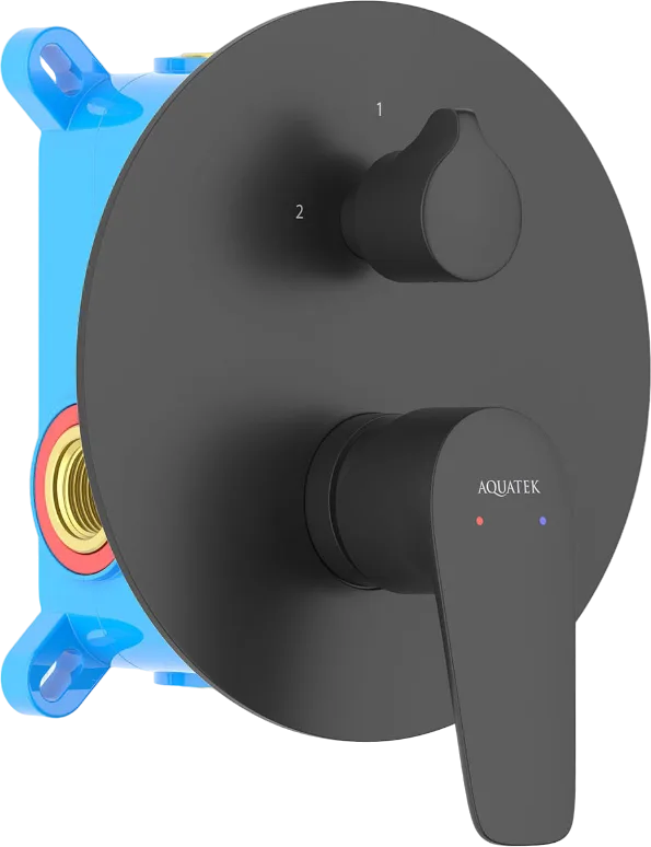 Встраиваемый смеситель AQUATEK Бетта AQ1146MB С ВНУТРЕННЕЙ ЧАСТЬЮ, матовый черный Sancos — официальный сайт
