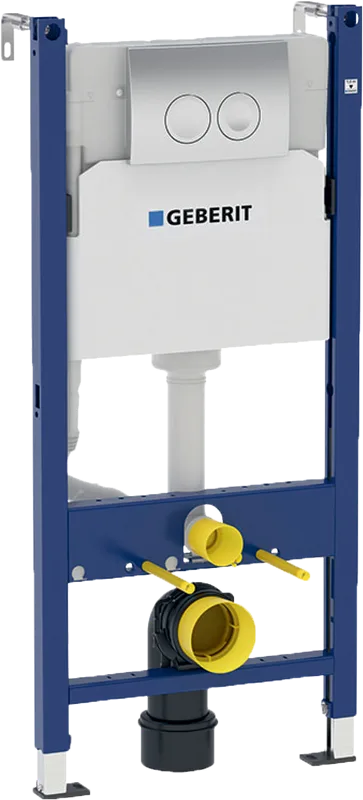 Система инсталляции для унитазов Geberit Duofix Delta 458.124.21.1, 3 в 1 с кнопкой смыва, хром Sancos — официальный сайт