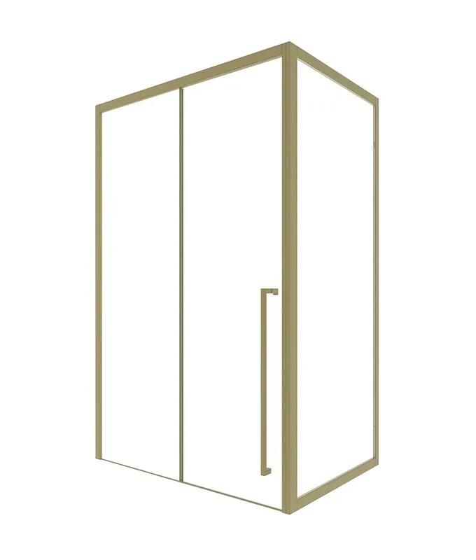 Душевой уголок Timo TDSS-140/17C-8R + TSS-1000/17C-8 140x100 см, профиль матовое золото, стекло проз Sancos — официальный сайт