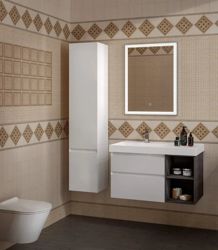 Шкаф-пенал для ванной KERAMA MARAZZI Cubo 165 R белый матовый Sancos — официальный сайт