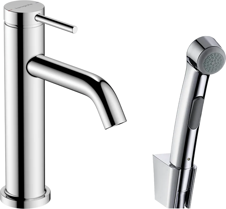 Смеситель для раковины Hansgrohe Tecturis S 110 73211000 с гигиеническим душем, хром Sancos — официальный сайт
