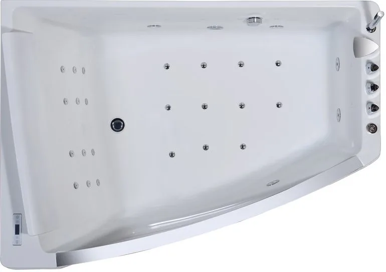 Акриловая ванна Orans BT-65109 L 170x120 см, угловая, левая, пристенная, с гидромассажем, белая, аси Sancos — официальный сайт