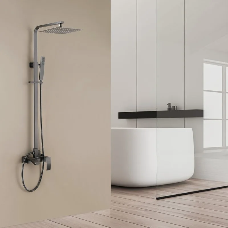 Душевая стойка Abber Wasserfall AF8616NGL, никель Sancos — официальный сайт