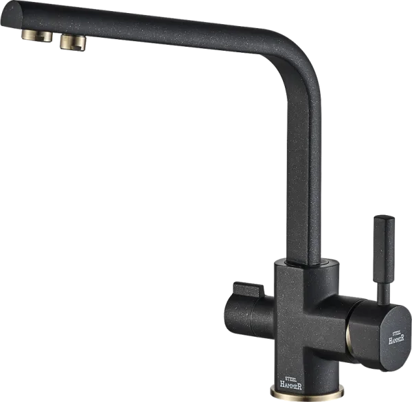 Смеситель для кухни Steel Hammer SH 909 Black Br Sancos — Оригинал