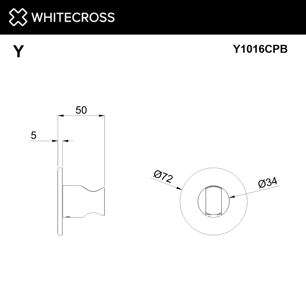 Настенный держатель WHITECROSS Y Y1016CPB брашированная медь Sancos — официальный сайт