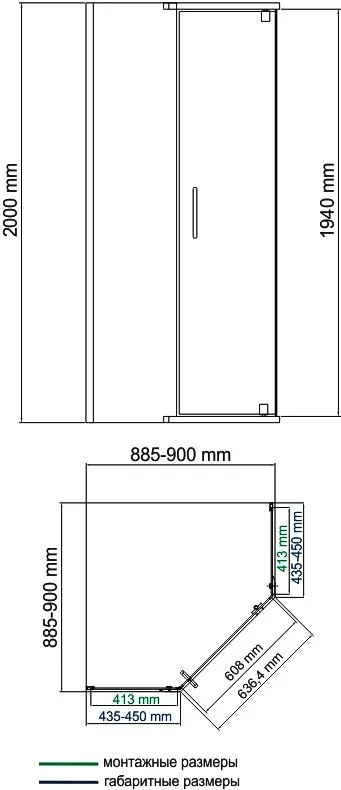 Душевой уголок Wasserkraft Leine 35P11 90x90 см, профиль серебристый, стекло прозрачное Sancos — официальный сайт