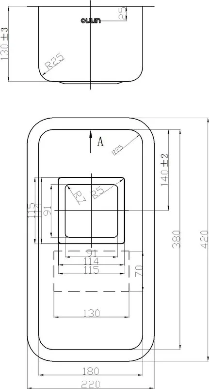 Дополнительная мойка Oulin OL-0361 square Sancos — официальный сайт