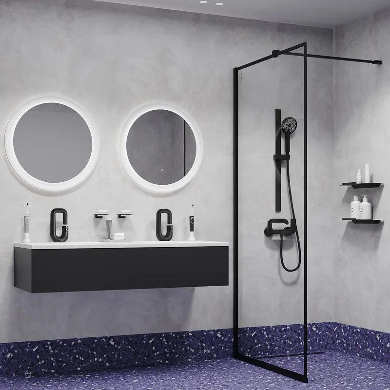 Смеситель для ванны с душем IDDIS Twist TWIBLBTi02WA, черный матовый Sancos — официальный сайт
