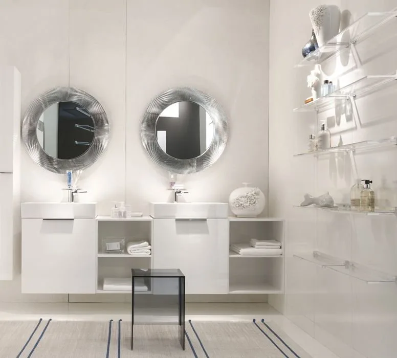 Зеркало круглое Laufen Kartell by Laufen 80 хром Sancos — официальный сайт