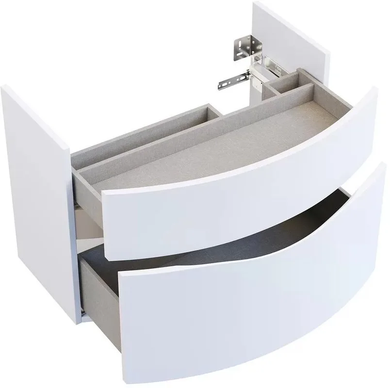 Тумба под раковину без столешницы KERAMA MARAZZI Riva 80 подвесная, белая матовая Sancos — официальный сайт