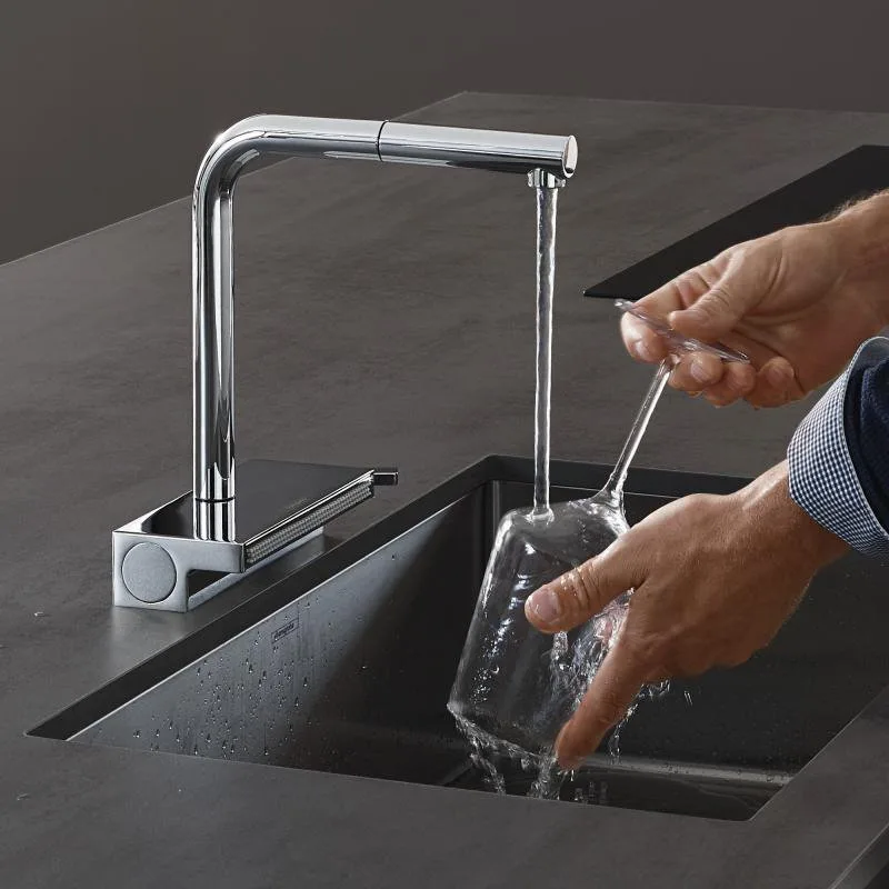 Смеситель для кухни Hansgrohe Aquno Select M81 Aquno Select M81 73830000 хром Sancos — официальный сайт
