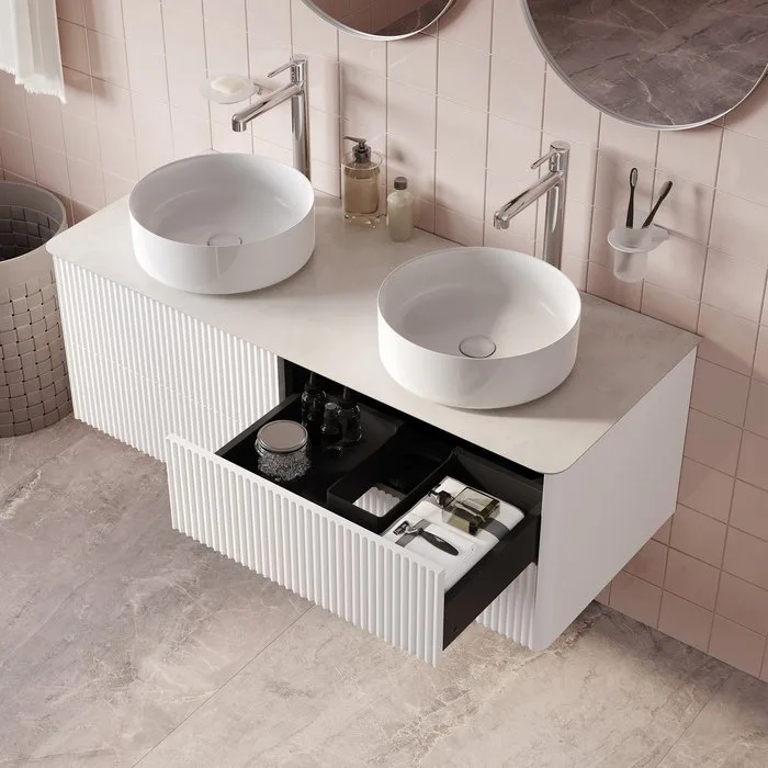 Тумба под раковину без столешницы IDDIS Aiger 120 подвесная, матовая белая soft touch Sancos — официальный сайт