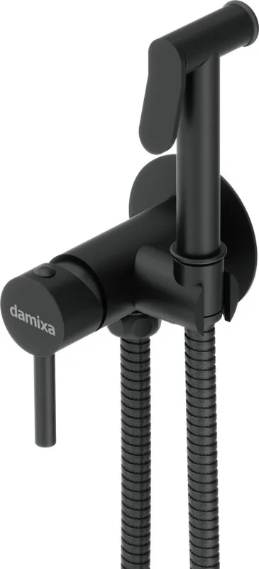 Гигиенический душ Damixa Option 217000000 со смесителем, С ВНУТРЕННЕЙ ЧАСТЬЮ, черный Sancos — официальный сайт