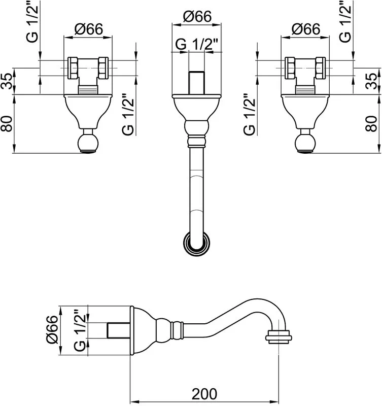 Смеситель для раковины Webert Dorian Dorian DO750404065 С ВНУТРЕННЕЙ ЧАСТЬЮ  бронза Sancos — официальный сайт