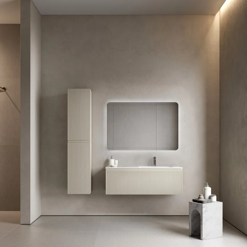 Тумба под раковину Sancos Snob R 1.0 120 подвесная Beige soft (капучино), SNR1.0120RCE Sancos — официальный сайт