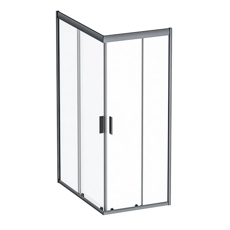 Душевой уголок AM.PM Gem W90G-404-120280-BT 120x80, профиль черный Sancos — официальный сайт