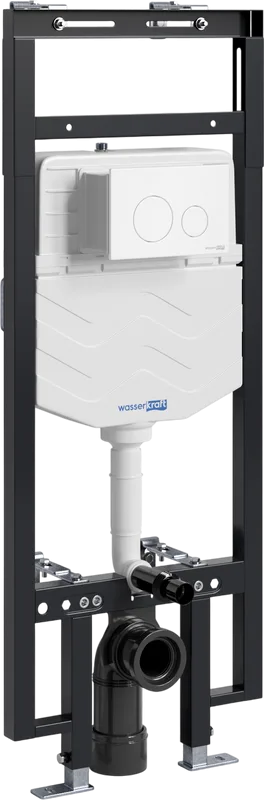 Система инсталляции для унитазов Wasserkraft Dinkel 58TLT.010.ME.WM02, с кнопкой смыва матовой белой Sancos — официальный сайт