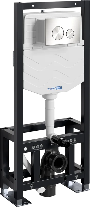 Система инсталляции для унитазов Wasserkraft Dill 61TLT.010.ME.BN02, с кнопкой смыва никель Sancos — официальный сайт