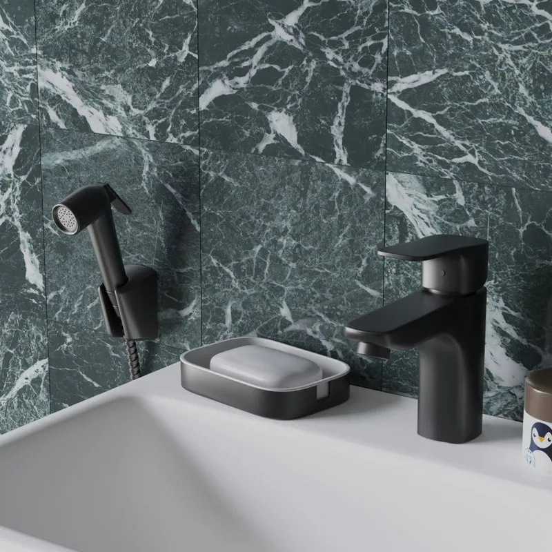 Смеситель для раковины Paini Viva Style P4YO205/574 с гигиеническим душем, черный Sancos — официальный сайт