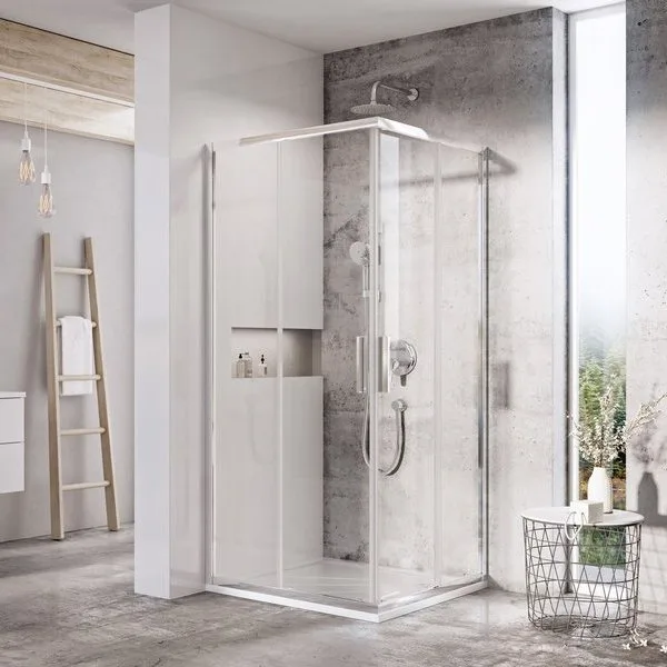 Душевой уголок Ravak Blix Slim BLSRV2-80 профиль хром Sancos — официальный сайт