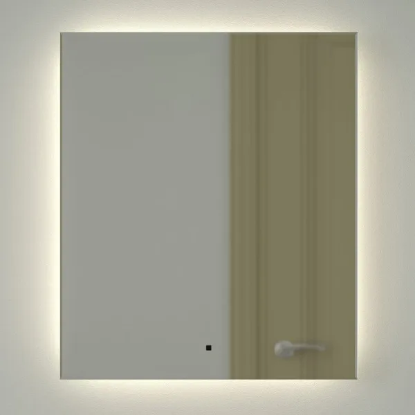 Зеркало Defesto Glow DF 2506R 60х70 с LED-подсветкой, 4 500 K, инфракрасный выключатель