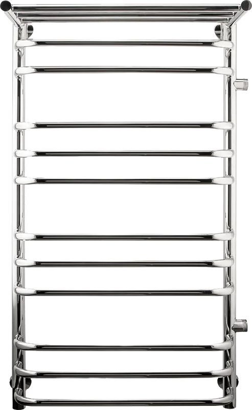 Полотенцесушитель водяной Indigo Brace LBCW100-50PR-б/п-60, с полкой, серебристый Sancos — официальный сайт