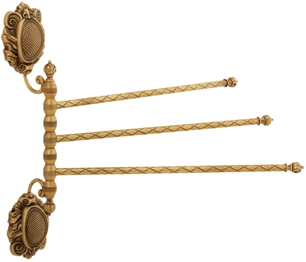 Полотенцедержатель Migliore Cleopatra 16645 тройной поворотный, бронза