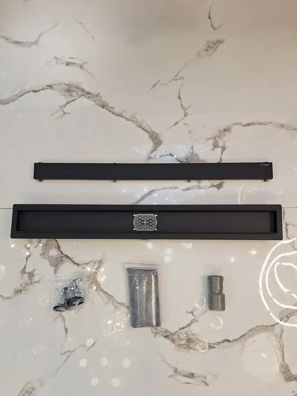 Душевой трап (лоток) AltroBagno Beni aggiuntivi AltroBagnoLivello071214NeOp, матовый черный Sancos — официальный сайт