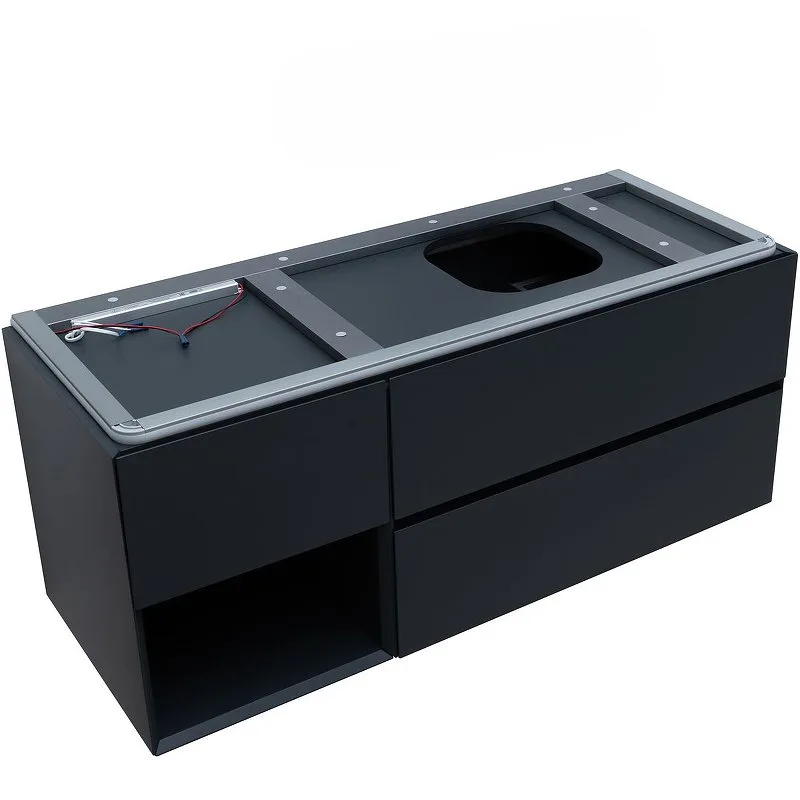 Тумба под раковину без столешницы Allen Brau Infinity 120 R, подвесная, антрацит матовый Sancos — официальный сайт