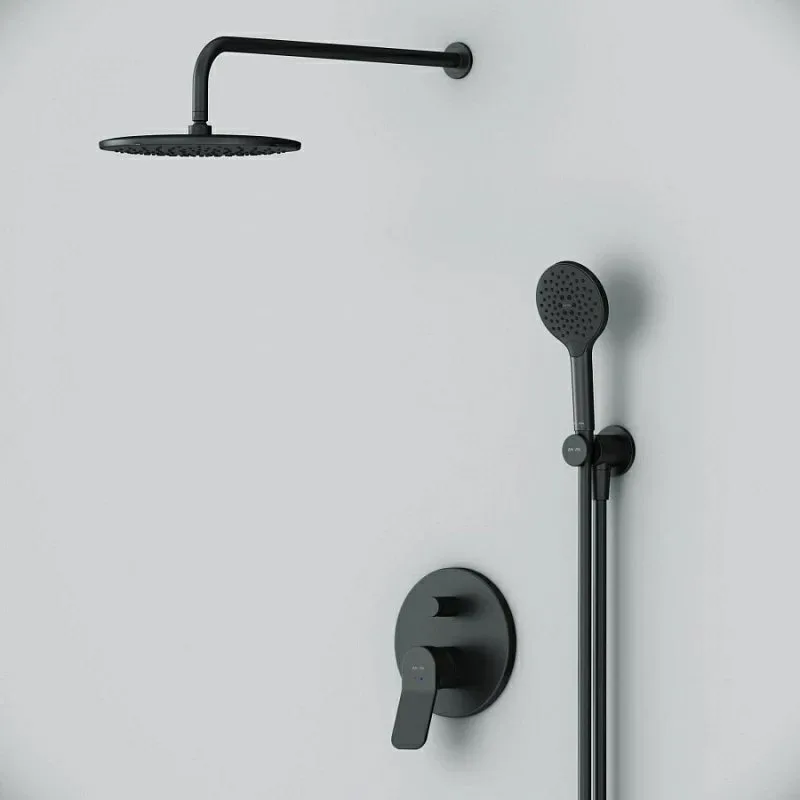Душевой комплект AM.PM X-Joy FB85A1RH22, С ВНУТРЕННЕЙ ЧАСТЬЮ, для душа, чёрный Sancos — официальный сайт