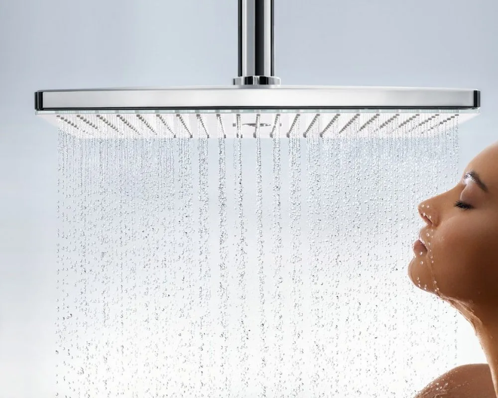 Верхний душ Hansgrohe Rainmaker Select 460 24002400 белый - хром Sancos — официальный сайт