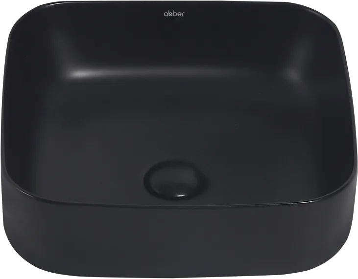 Накладная раковина Abber Rechteck AC2211MB матовая черная Sancos — официальный сайт